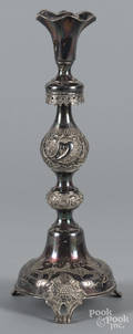 Russian silver candlestick