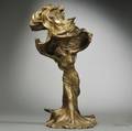 After FrancoisRaoul Larche French 18601912 Giltbronze Figure of Loie Fuller