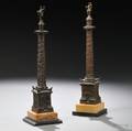 Two Grand Tour Bronze Models of Trajans Column