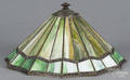 Slag glass lamp shade