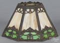 Slag glass lamp shade