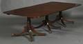 George IIIstyle Threepedestal Mahogany Banquet Table
