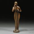 Gustav SchmidtCassel German 18671954 Bronze Depiction of a Maiden
