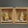 Pair of Royal Worcester Porcelain Audubon Warblers and Palo Verdi Figures
