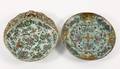 Two Chinese Qing Dynasty Style Celadon Plates