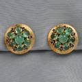 14kt Gold Gemset Earclips