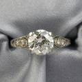 Art Deco Platinum and Diamond Ring Jung  Klitz