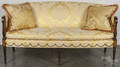 Sheraton style mahogany sofa
