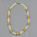 18kt Gold Bead and Seed Pearl Necklace