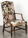 Federal style mahogany lolling chair