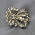 Platinum and Diamond Brooch