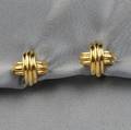 18kt Gold Signature Earclips Tiffany  Co