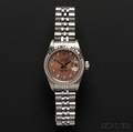 Ladys Stainless Steel Oyster Perpetual Datejust Wristwatch Rolex