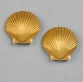 Pair of 14kt Gold Dress Clips Tiffany  Co