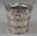 Threepiece Silverplated Bucketform Champagne Cooler