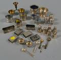 Group of Small Mostly Sterling Silver Tableware