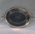 James Dixon  Sons Beadededge Silverplated Serving Tray