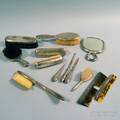 Assembled Group of Sterling Silvermounted Dresser Items