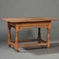 Rectangular Maple and Oak Joined Table