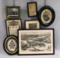 Seven Framed Civil Warrelated Items