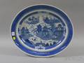 Large Oval Canton Porcelain Platter