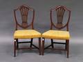 Pair of Federal Mahogany Shieldback Side Chairs