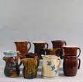 Eleven Mostly Rockinghamglazed Pitchers