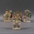 Four Staffordshire Figural Groups