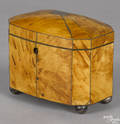 George III tortoiseshell tea caddy late 18th c