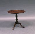 Chippendalestyle Mahogany Piecrust Tilttop Tea Table