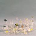 Fifty Small Colorless Cut Glass Items