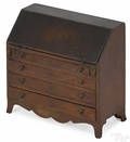 Miniature Pennsylvania Federal cherry slant front desk early 19th c