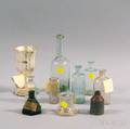 Ten Early Mostly Glass Bottles