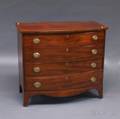 Federal Inlaid Mahogany Bowfront Chest of Drawers