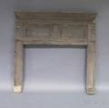 Federal Graypainted Panel Fireplace Mantel