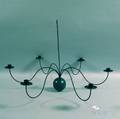 Wrought Iron Sixarm Chandelier