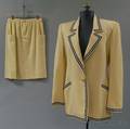 Nautical Cream and Navy Silk Jacket with Starfishdecorated Goldtone Buttons