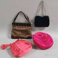 Four Satin Evening Bags