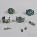 Small Group of Southwestern Silver and Turquoise Jewelry