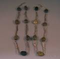 Pair of Silver and Hardstone Bead Necklaces