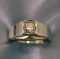 14kt White Gold and Diamond Ring