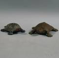 Two Cast Iron Turtle Doorstops