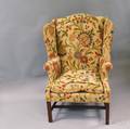 Chippendale Mahogany Crewelworkupholstered Easy Chair