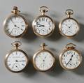 Six Elgin Goldfilled Open Face Watches