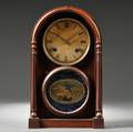 Rosewood Veneered Beehive Shelf Clock