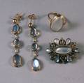 Three Pieces of Moonstone Jewelry