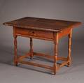 Maple and Pine Tavern Table with Drawer