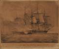 After John Christian Schetky Scottish 17781874 This representation of the HMS Shannoncarrying by boarding the American Frigate Ch