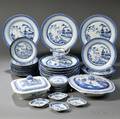 Thirtynine Assorted Canton Porcelain Table Items