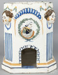 Prattware hand painted ironstone jardinire